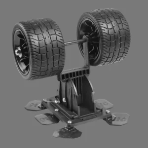 Zestaw kółek Float Plus Premium Wheel Set do transportu bellyboatu – 2 koła gumowe, statyw i mocowanie